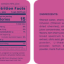 Nutrition facts label for black cherry recess hemp (12 fl oz can), containing 16% juice, details 15 calories, 0g total fat, 10mg sodium (0% DV), 3g total carbohydrate (1% DV) with 3g total sugars (0g added), 1g protein, and 42mg potassium (0% DV). Ingredients include filtered water, cherry tea infusion (dried cherries), cherry juice concentrate, natural flavors, tart cherry powder, broad spectrum hemp extract, citric acid, ginseng, L-theanine, lemon balm, and monk fruit extract. Contains 10mg CBD from US-grown hemp. Product not FDA evaluated. Consult a physician before use if pregnant or nursing.