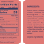 Nutrition facts label for pomegranate hibiscus recess hemp (12 fl oz can), containing 14% juice, details 20 calories, 0g total fat, 10mg sodium (0% DV), 5g total carbohydrate (2% DV) with 4g total sugars (0g added), and 1g protein. Micronutrients include 23mg calcium (2% DV) and 83mg potassium (2% DV). Ingredients include filtered water, organic hibiscus tea infusion, pomegranate and pear juice concentrates, natural flavors, broad spectrum hemp extract, ginseng, L-theanine, lemon balm, and monk fruit extract. Contains 10mg CBD from US-grown hemp and less than 0.3% THC. Product not FDA evaluated. Consult a physician if children, pregnant, or nursing.