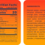 Nutrition facts label for a 12 fl oz can of "blood orange Mood" beverage shows 20 calories. Per serving, it contains 0g total fat, 15mg sodium (1% DV), 5g carbohydrates (2% DV) with 4g sugar (0g added), and 0g protein. Important micronutrients are 1mg Vitamin B6 (60% DV) and 53mg Magnesium (15% DV). Ingredients include filtered water, orange tea infusion, orange, pear, and blood orange juice concentrates, a magnesium and vitamin B6 blend, lemon juice concentrate, lemon balm powder, and L-theanine powder. A warning advises children and pregnant or nursing women to consult a physician.