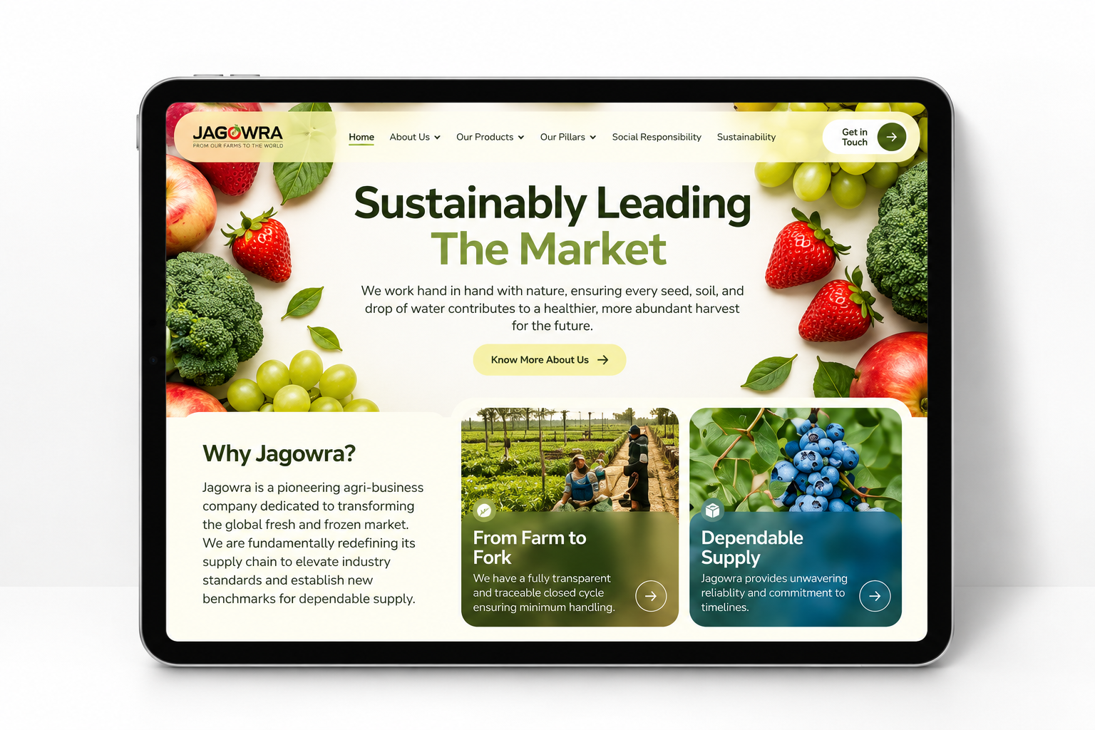 homepage of jagowra