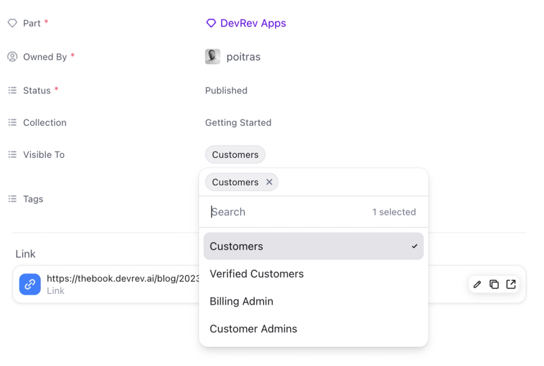 Article permissions