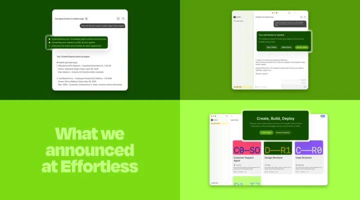 From demo to deployment: what we shared at Effortless NYC