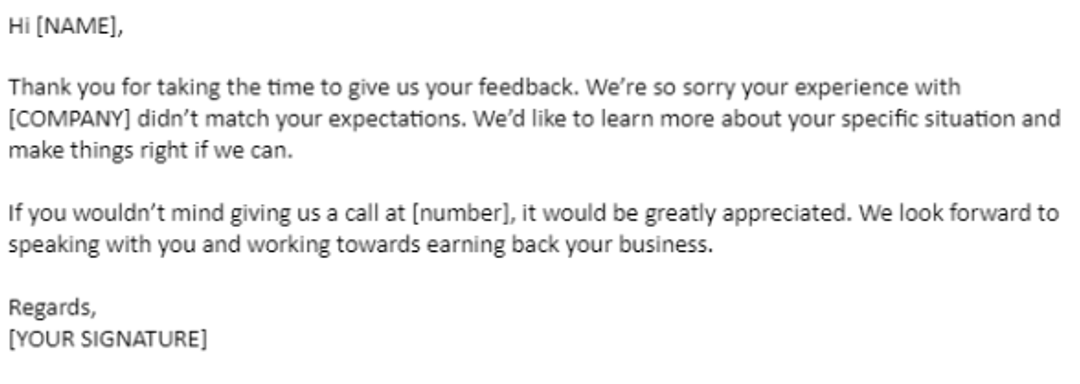 deal with an angry customer