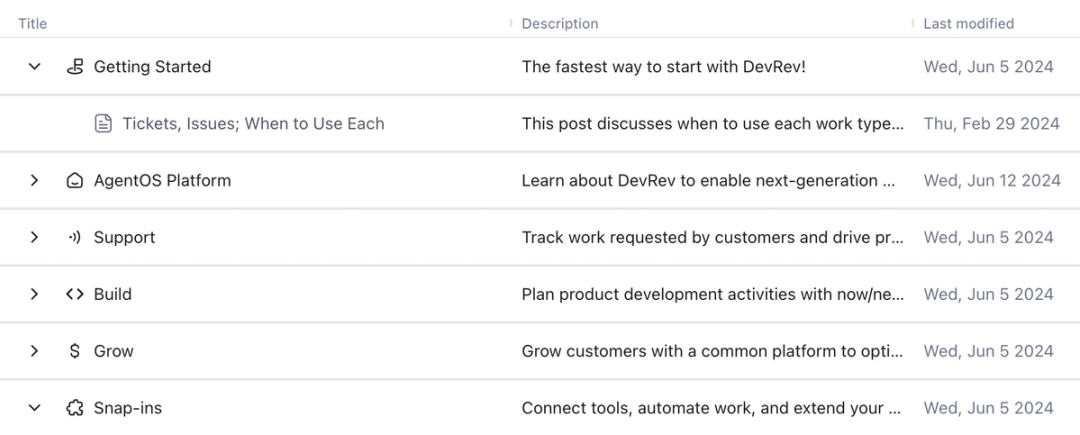 devrev knowledge base