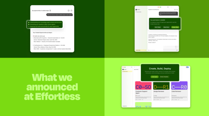 From demo to deployment: what we shared at Effortless NYC 