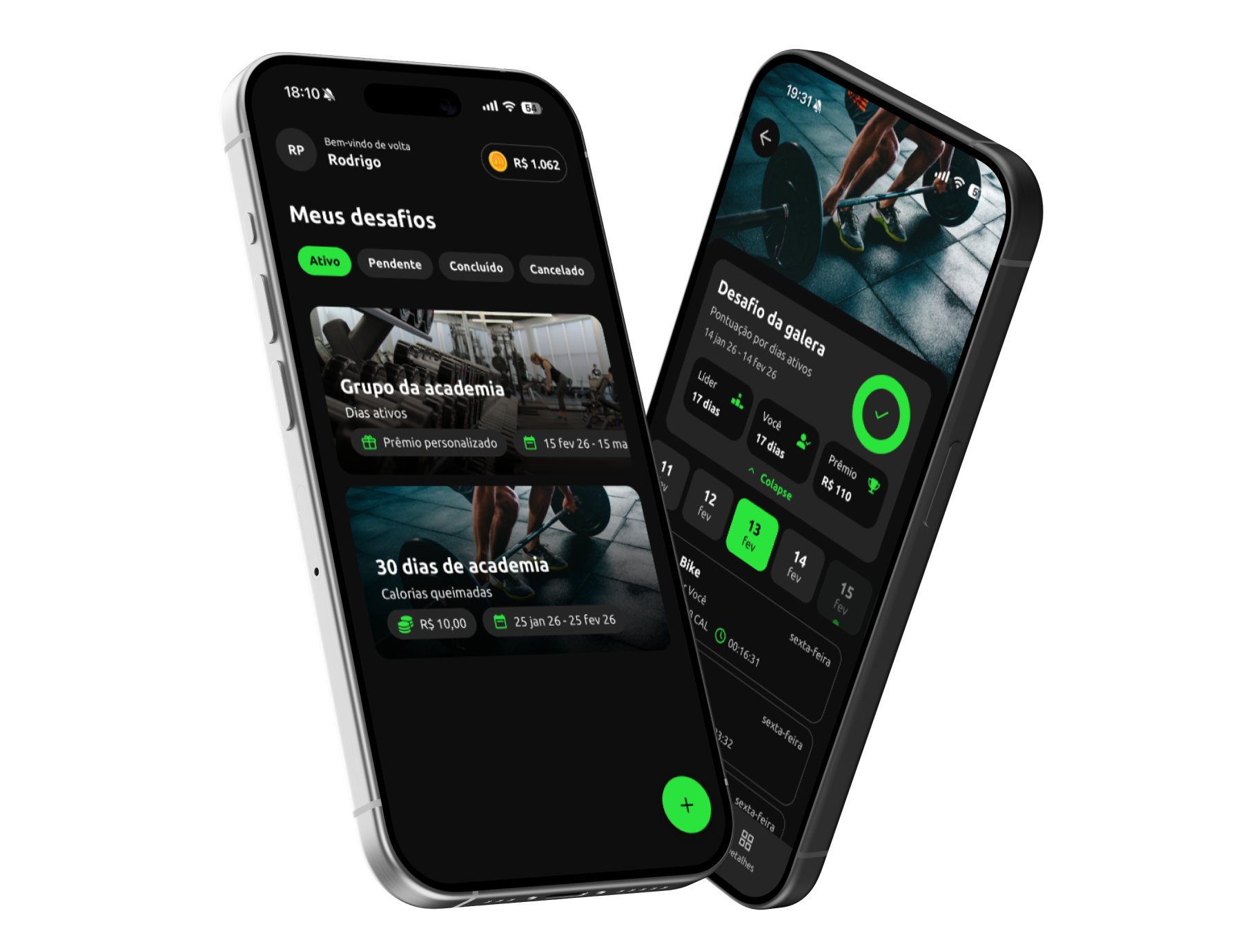 Imagens do app Movva