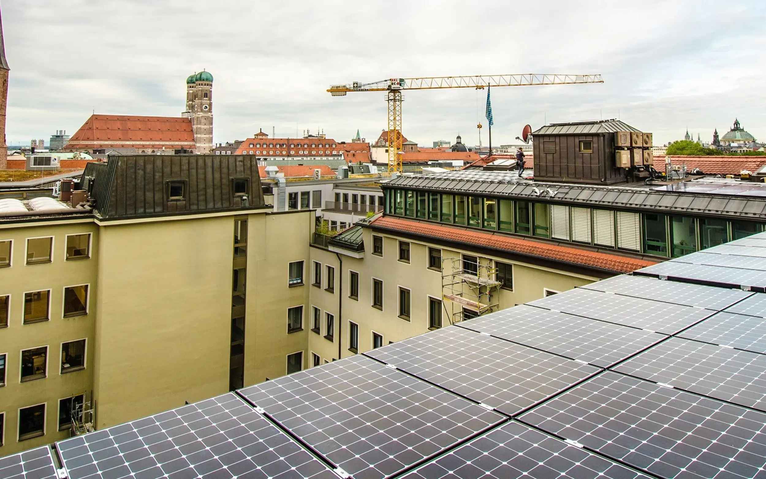 PV-Anlage in der Innenstadt
