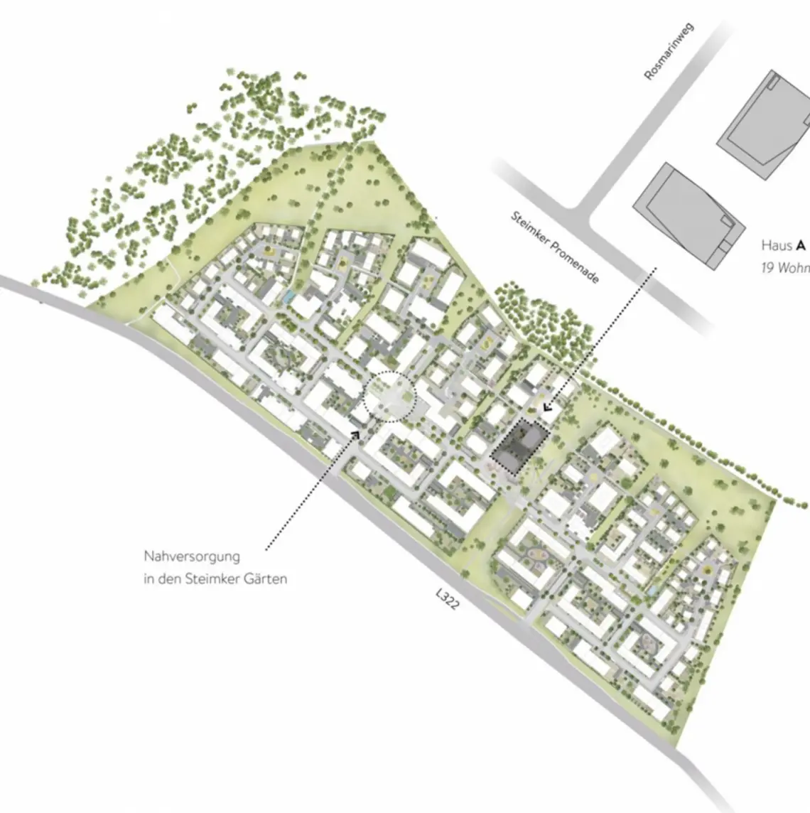 Bebauung Steimker Gärten