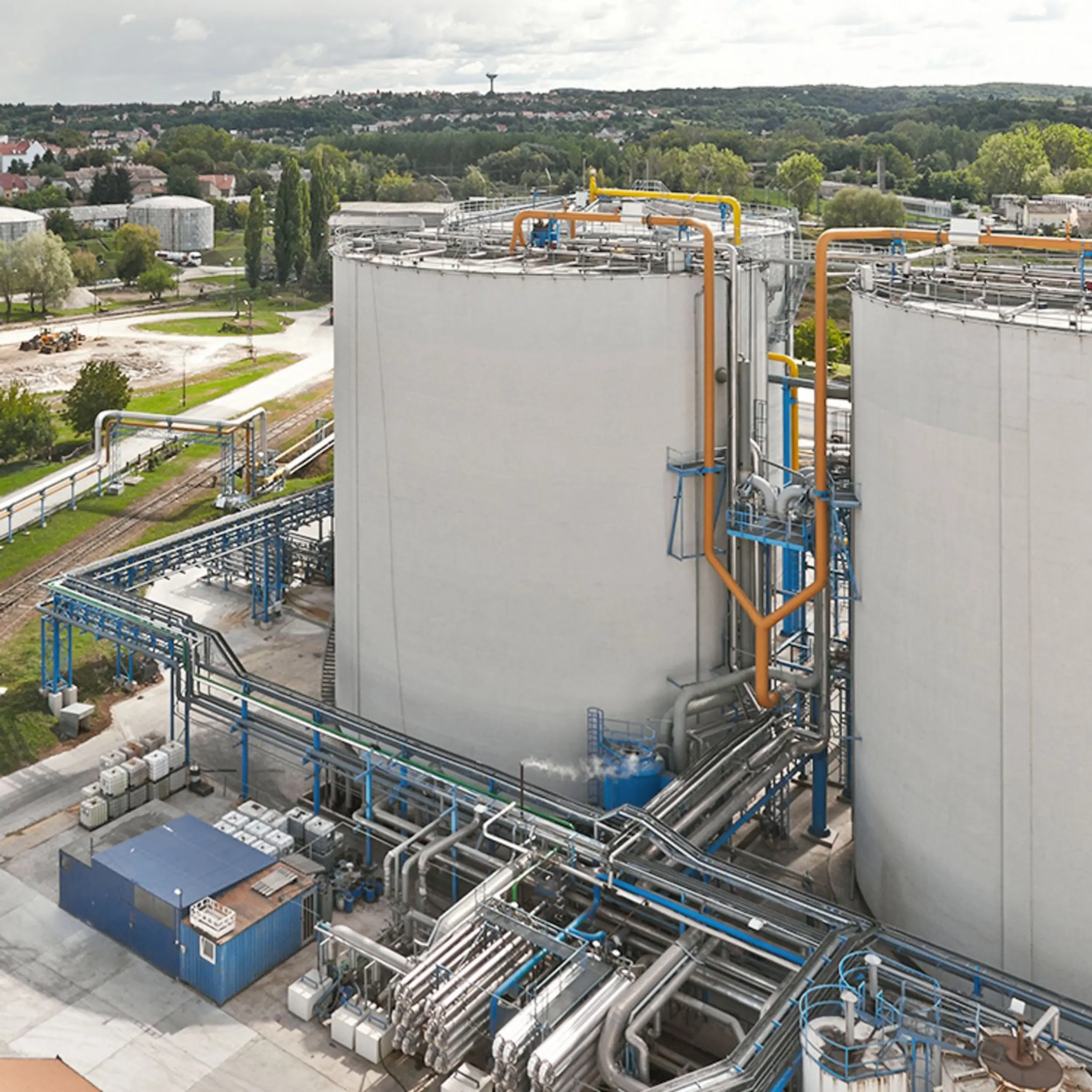 Biogasanlage Ungarn von oben