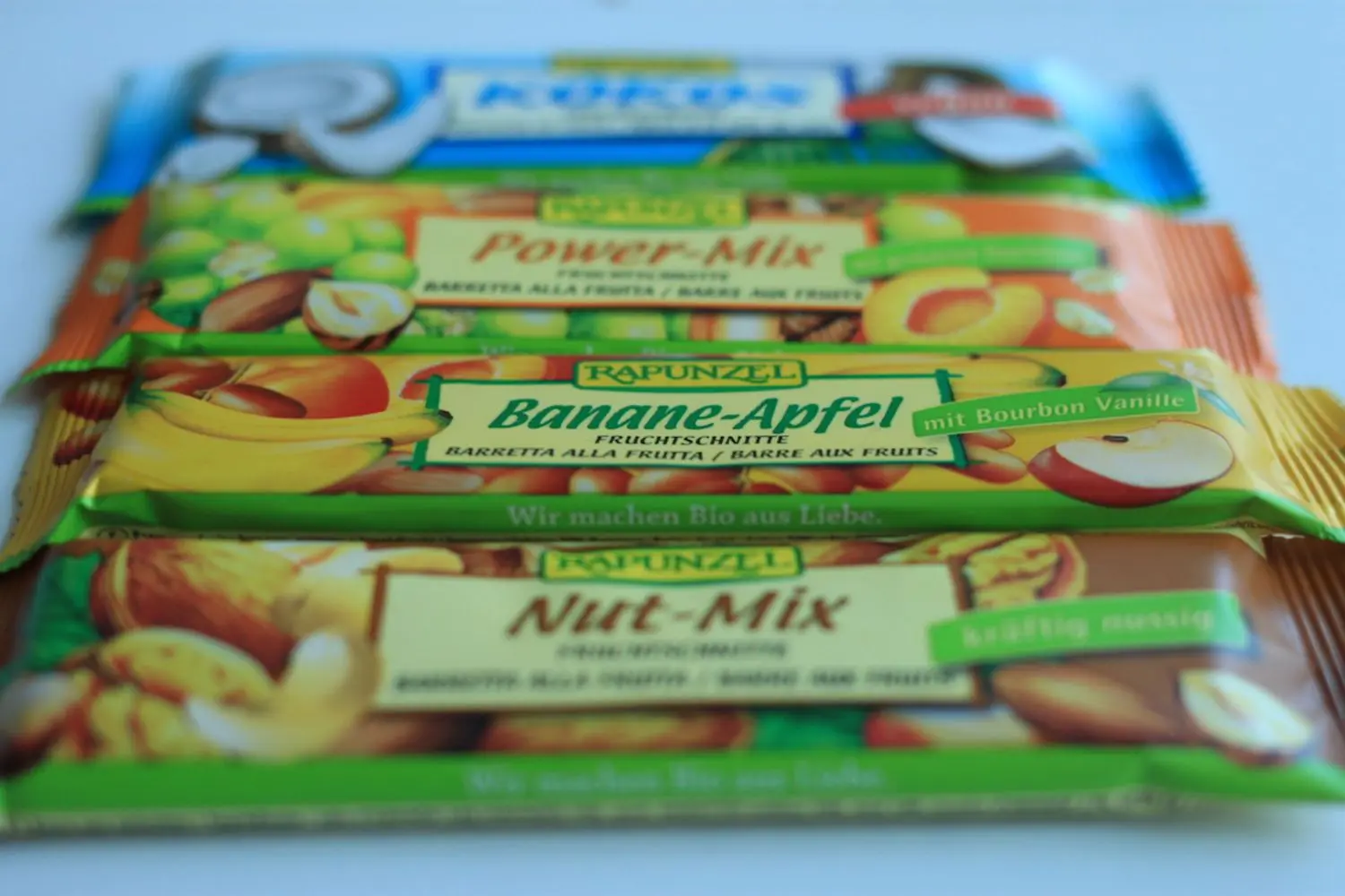 Rapunzel Fruchtschnitten.