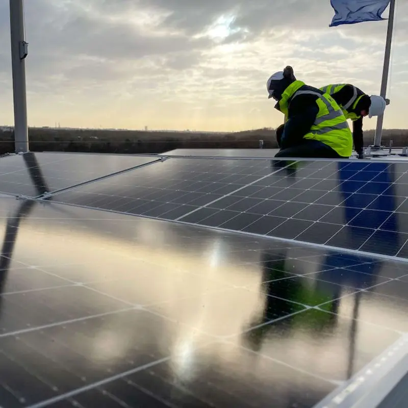 PV-Anlage wird installiert