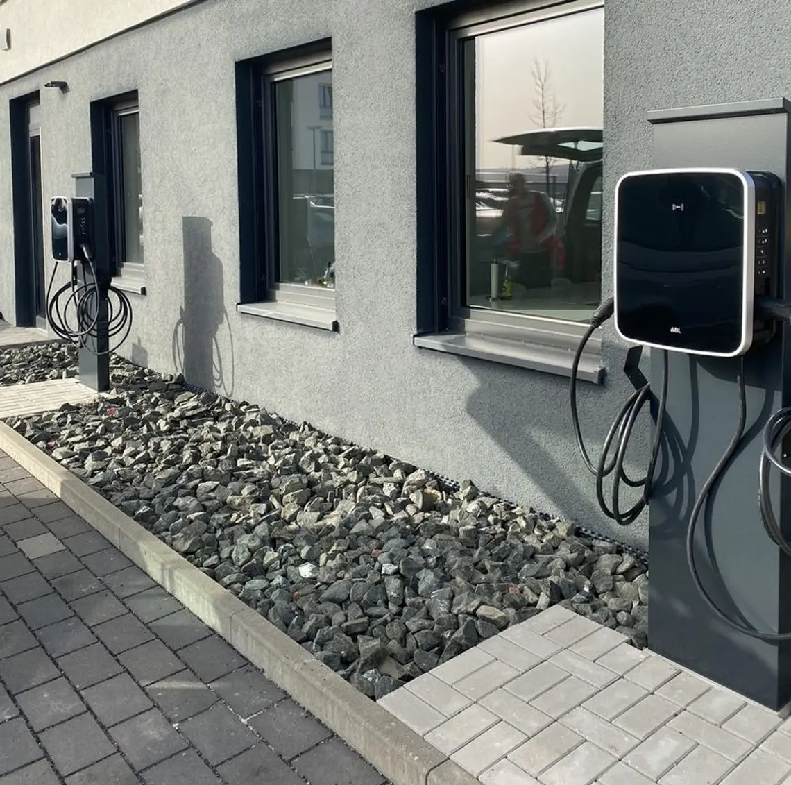 Polarstern-Aufkleber auf Elektroauto