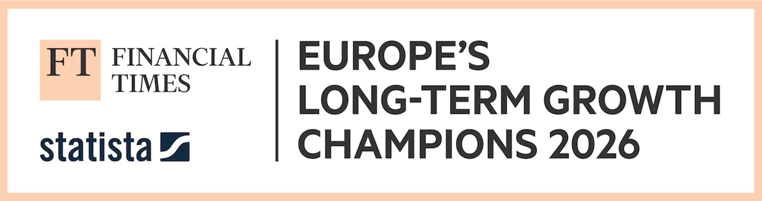 Financial Times und Statista präsentieren "Europas Langfristige Wachstumschampions 2026".