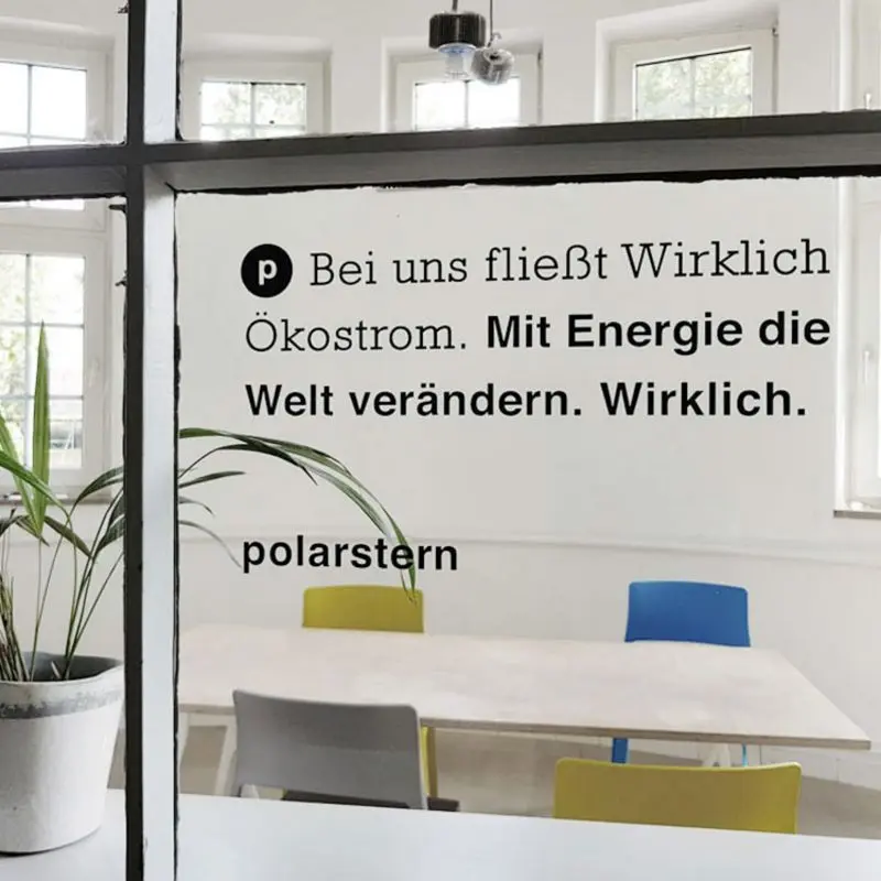 Türaufkleber Ökostrom