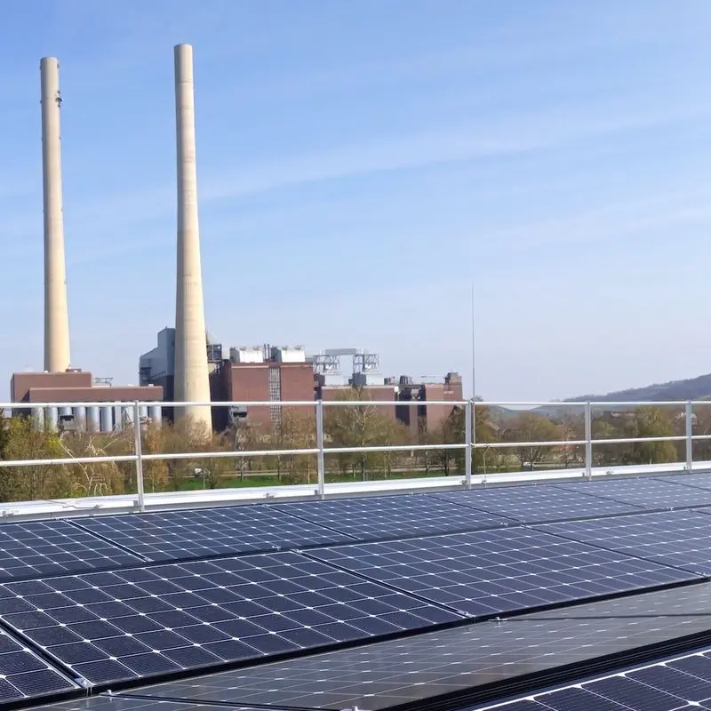 Stadtsiedlung mit Mieterstrom