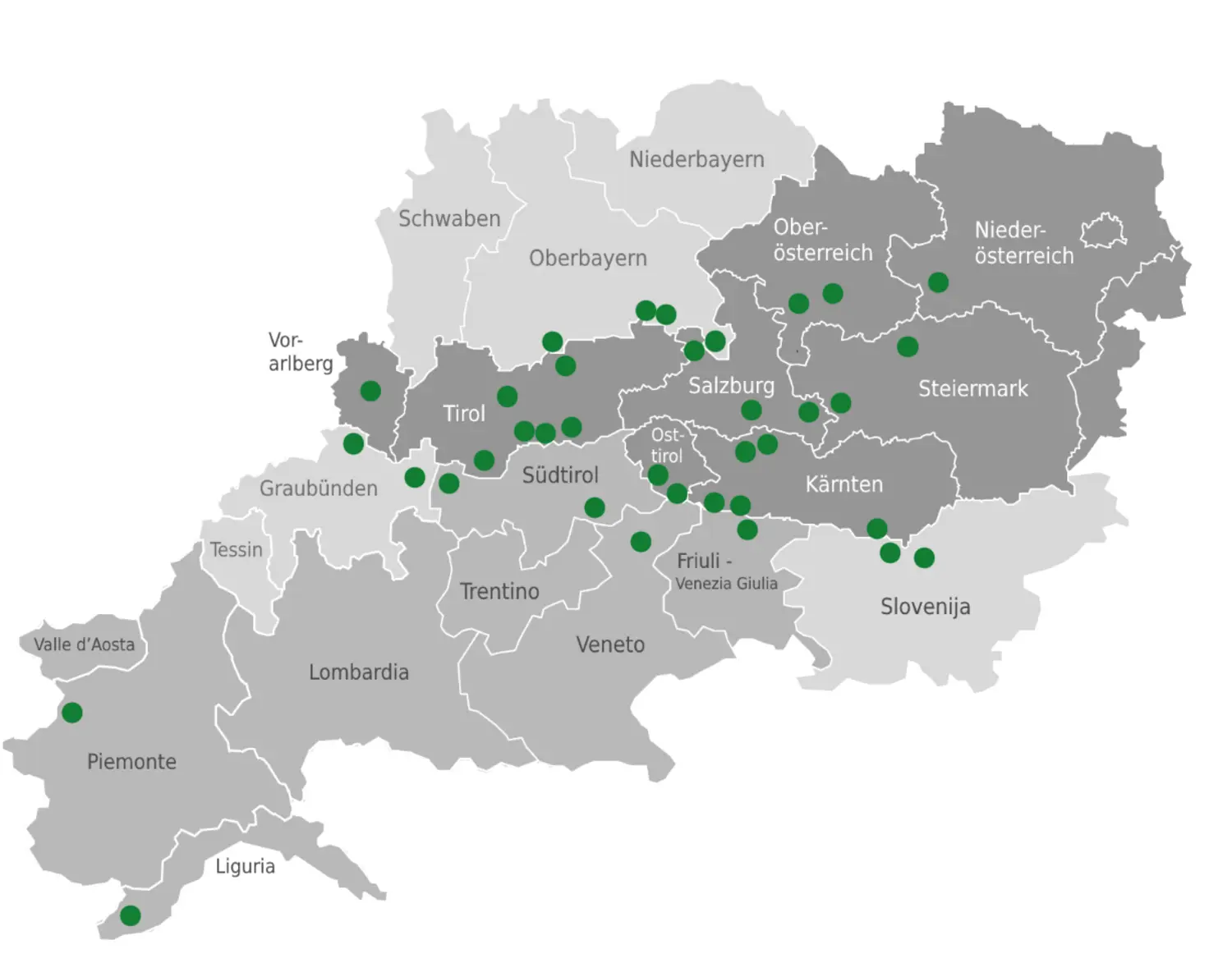 Quelle: bergsteigerdoerfer.org Bergsteigerdörfer Alpen
