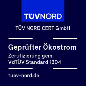 Siegel TÜV zertifiziert