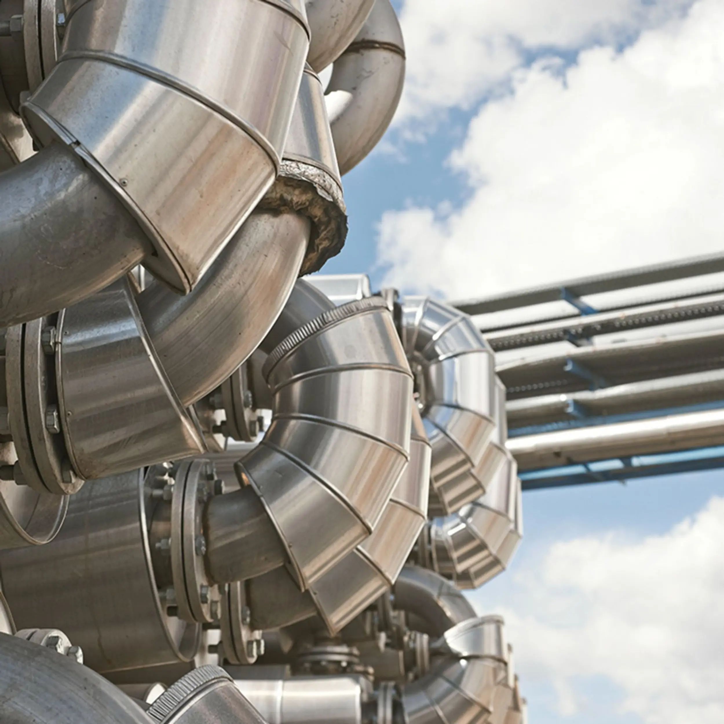 Rohre von Biogasanlage