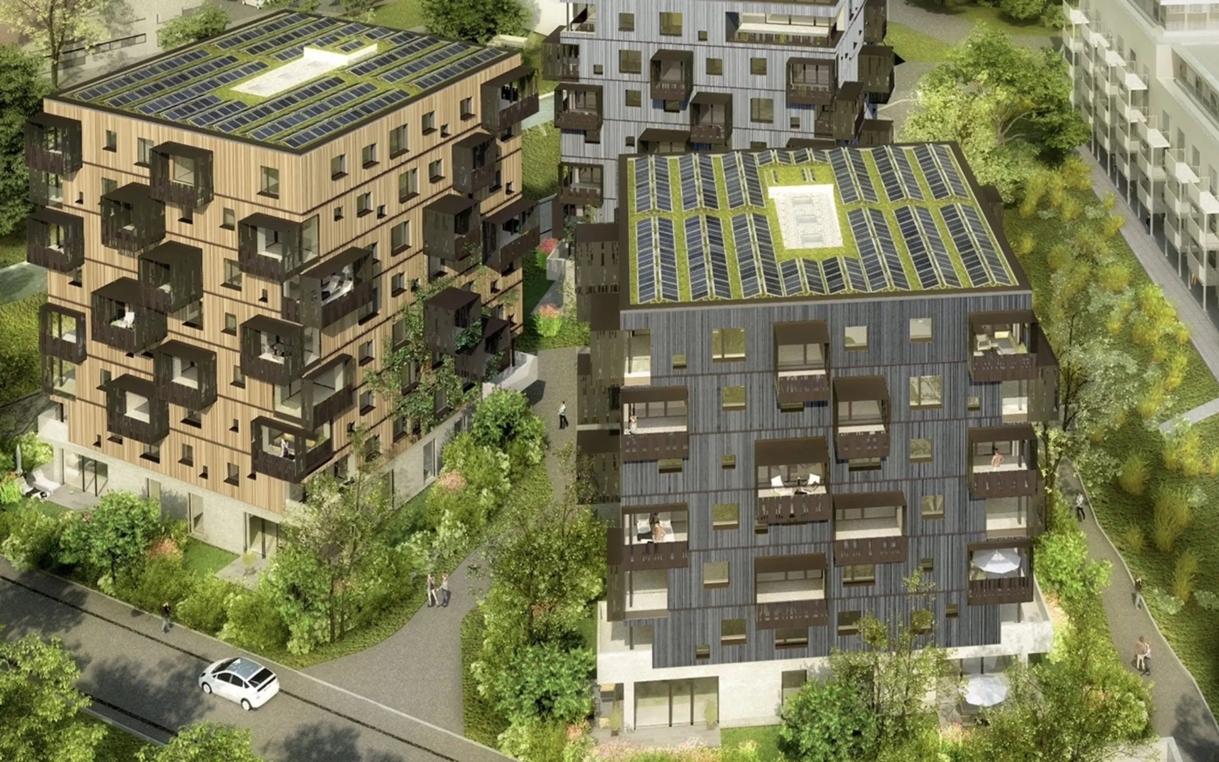 Rendering Holzhochhaus