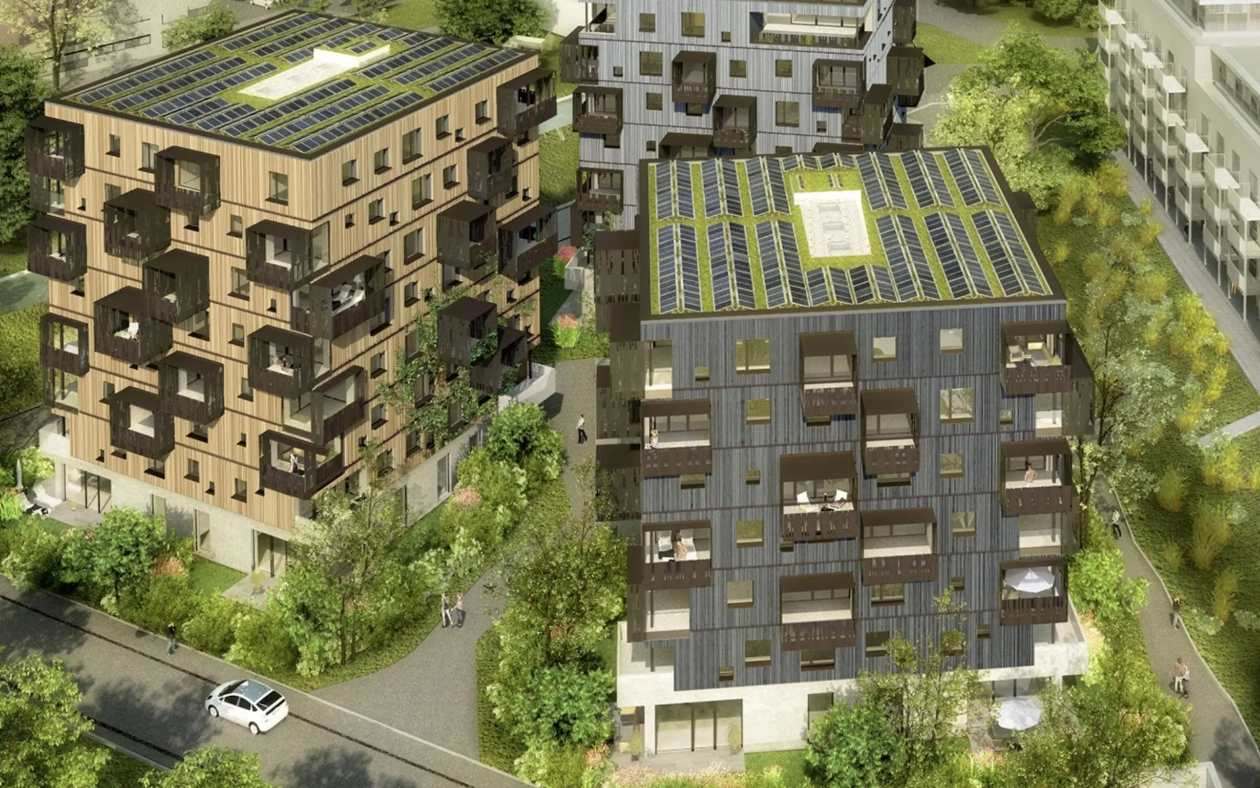 Rendering Holzhochhaus