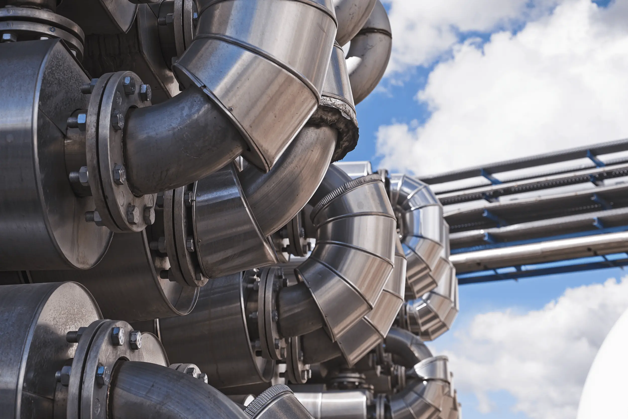 Rohre von Biogasanlage