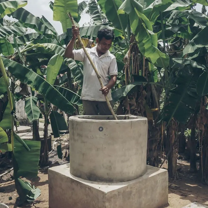 Nutzung einer Mini-Biogasanlage