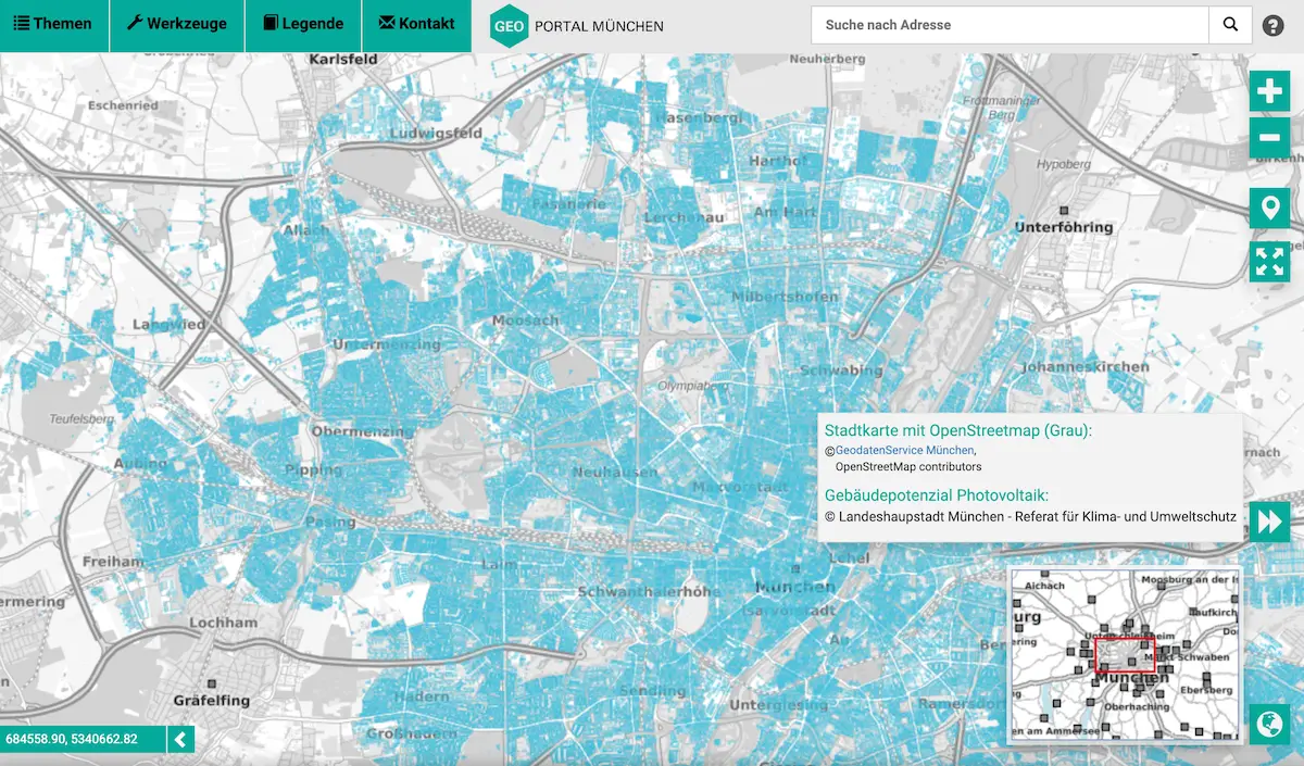 PV-Potenzial-Karte München