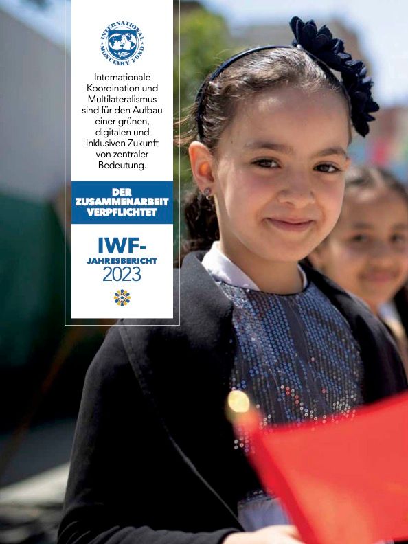 Cover of the German version of the IMF Annual Report 2023
