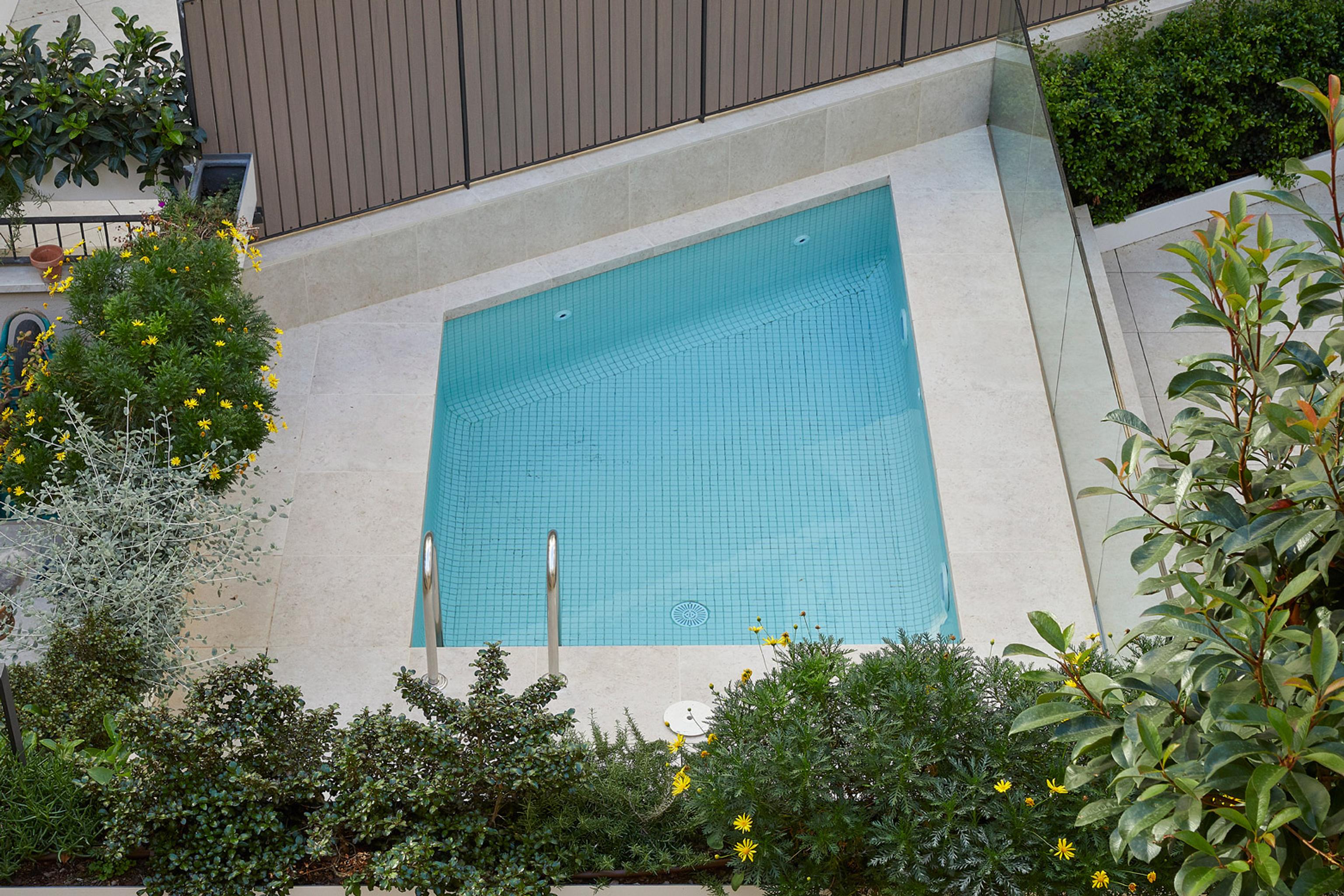 Terrace vegetation on the grand island