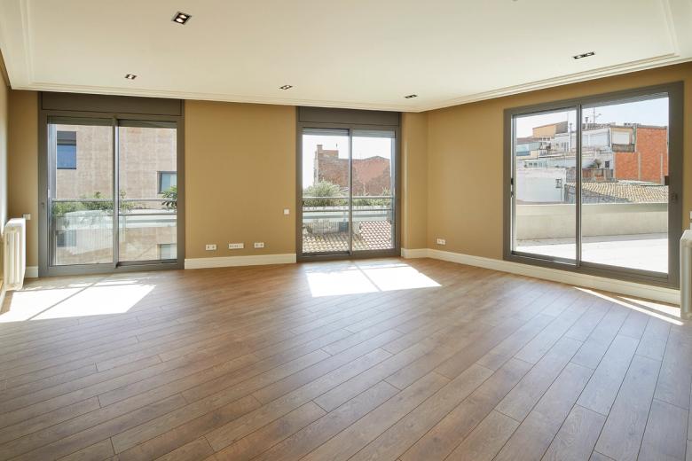 Terra de parquet a les estances principals d'Illa Augusta