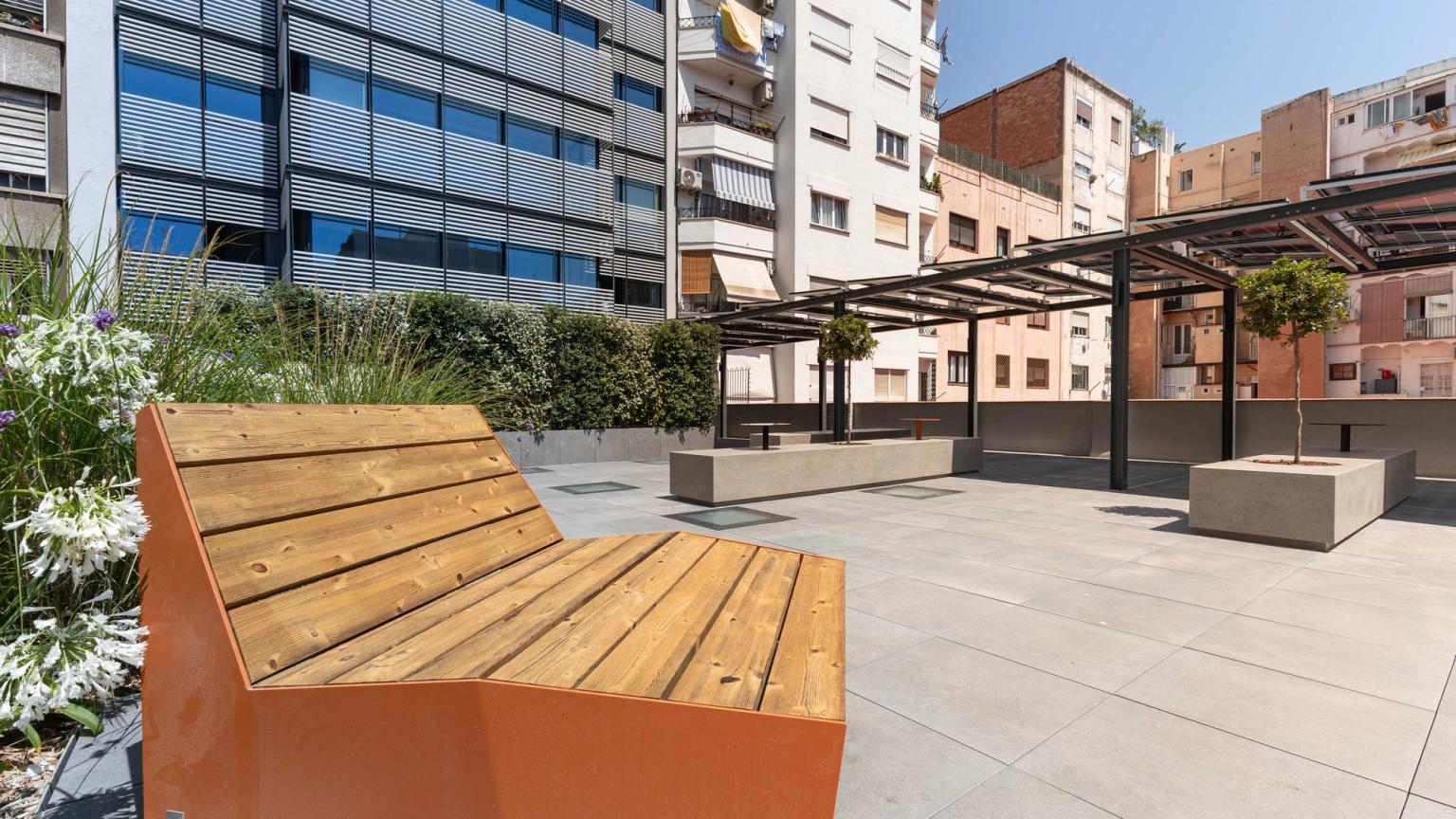 Sustainable offices at Aragó 182 - Terrace