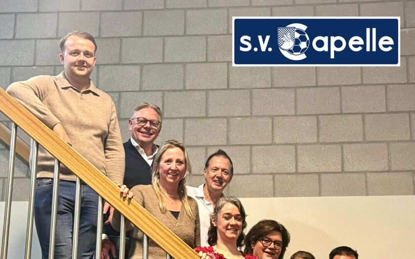 Het nieuwe bestuur van S.V. Capelle