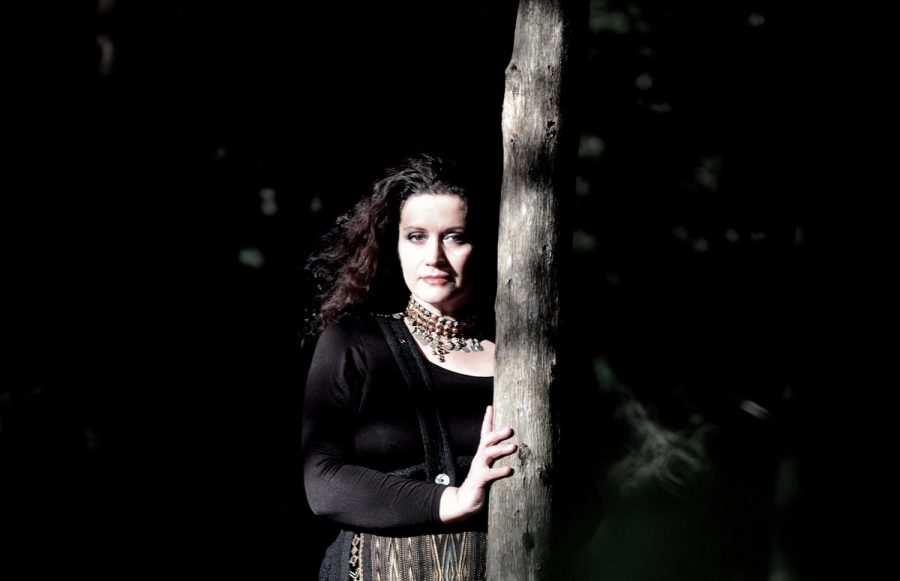 Portrait among trees