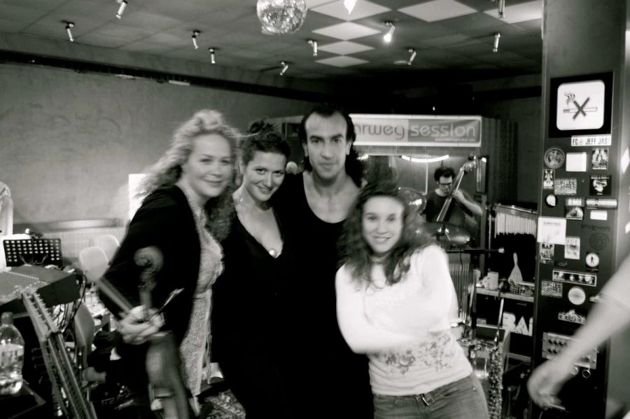 Historical recording studio group photograph
