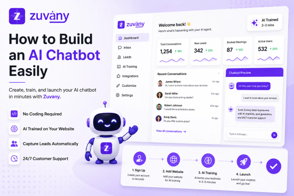 How to Build an AI Chatbot Easily (No Coding Required) with Zuvany