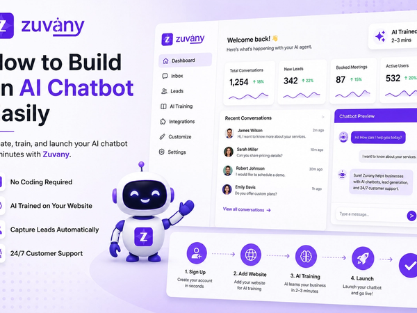How to Build an AI Chatbot Easily (No Coding Required) with Zuvany
