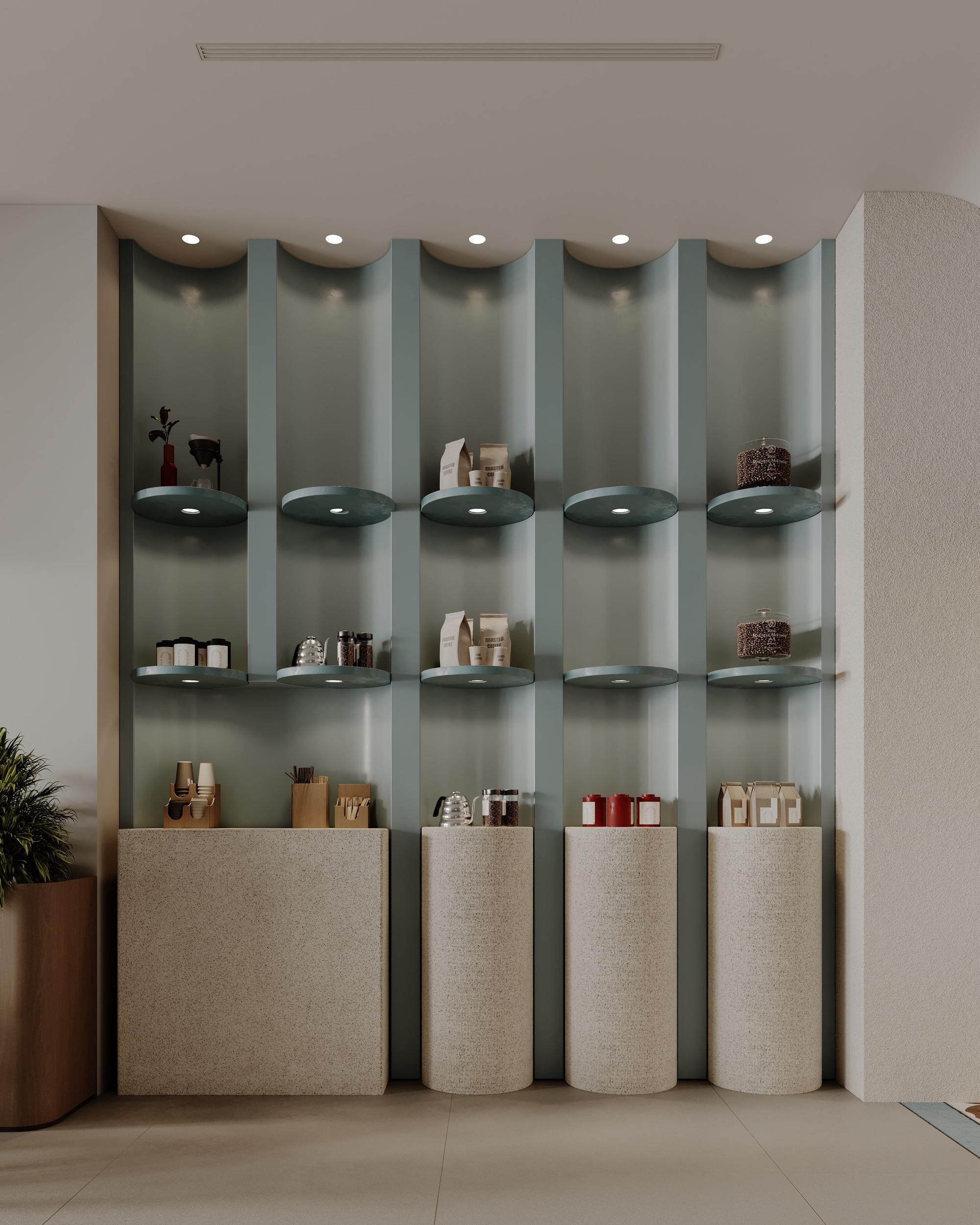 Niche shelving