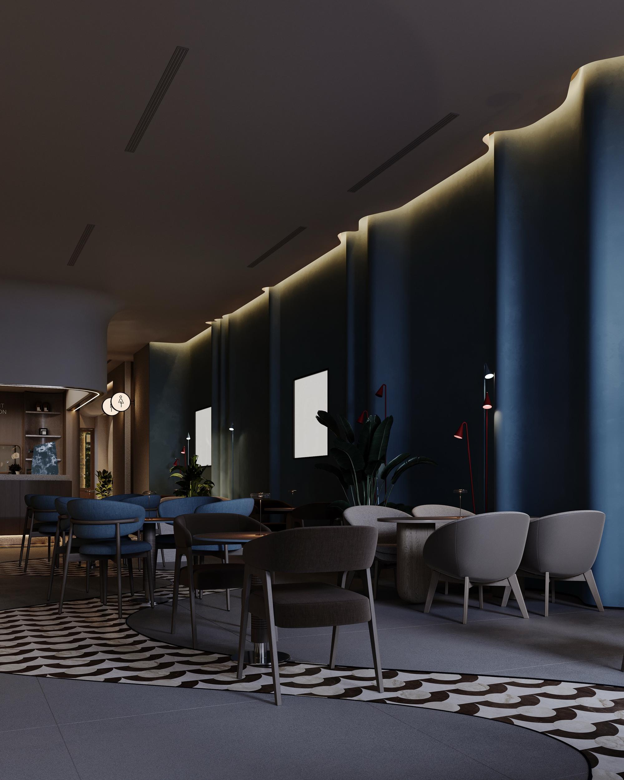 Navy lounge wide