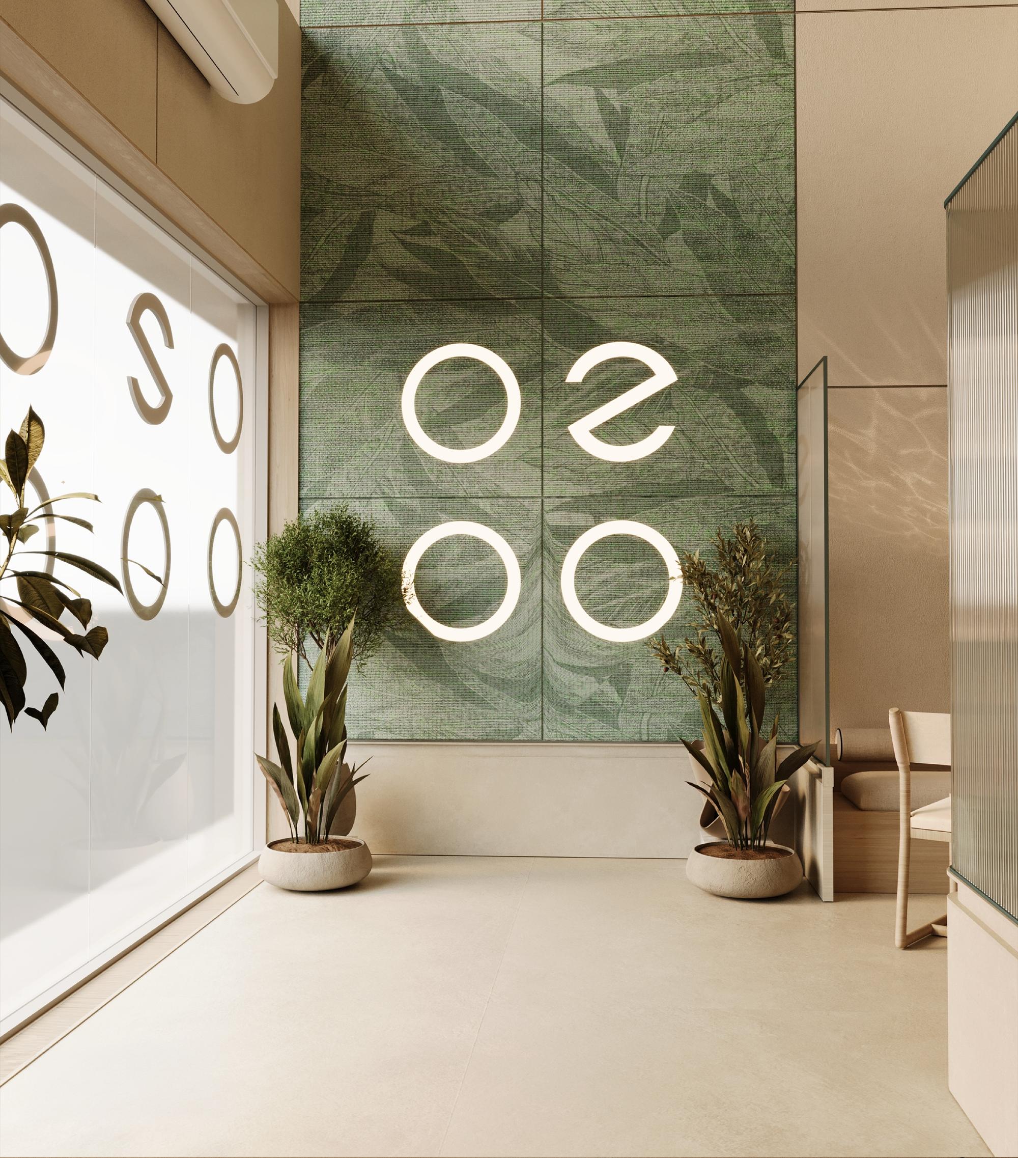 Wall and planters