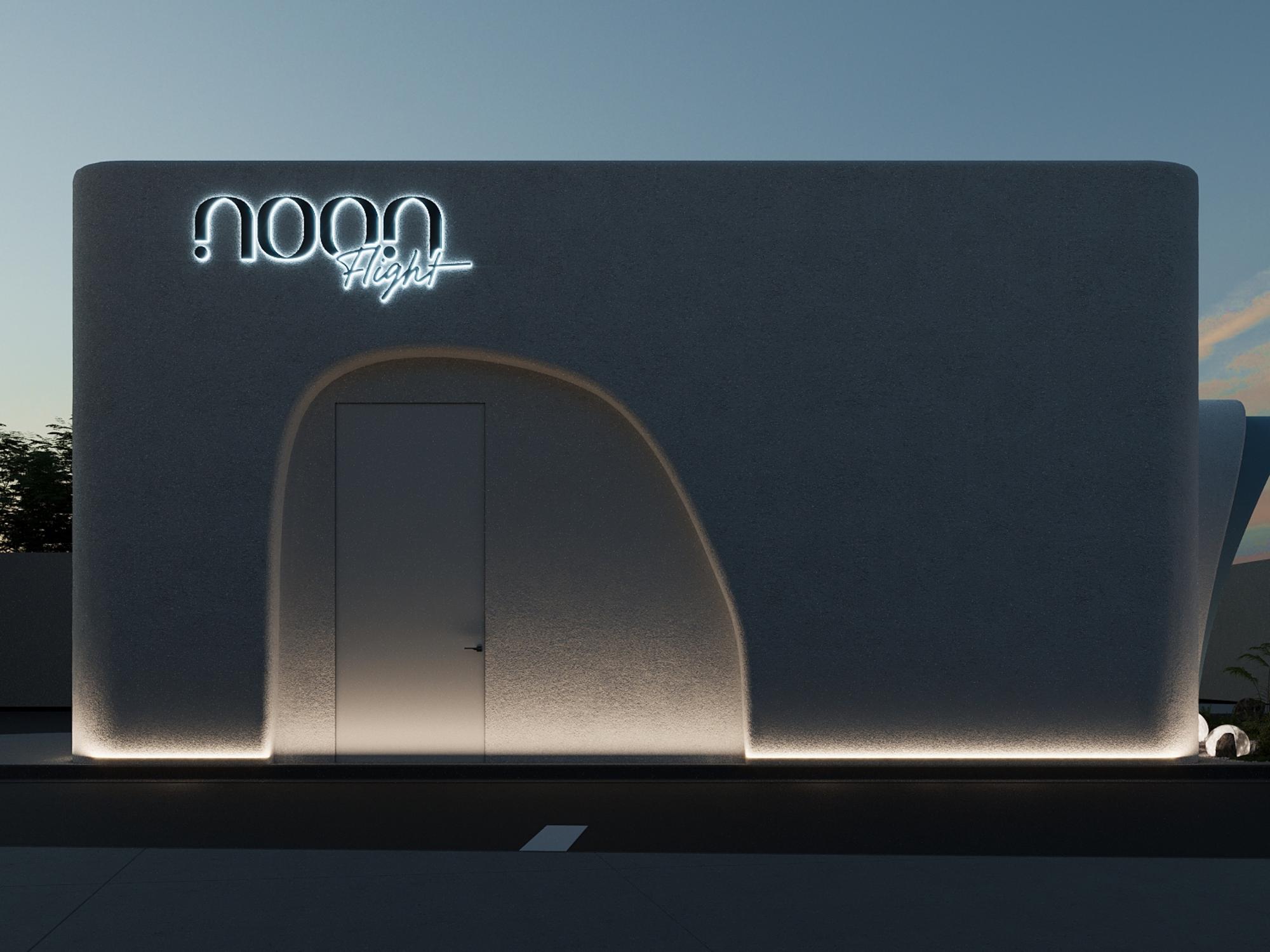 Arch volume at night