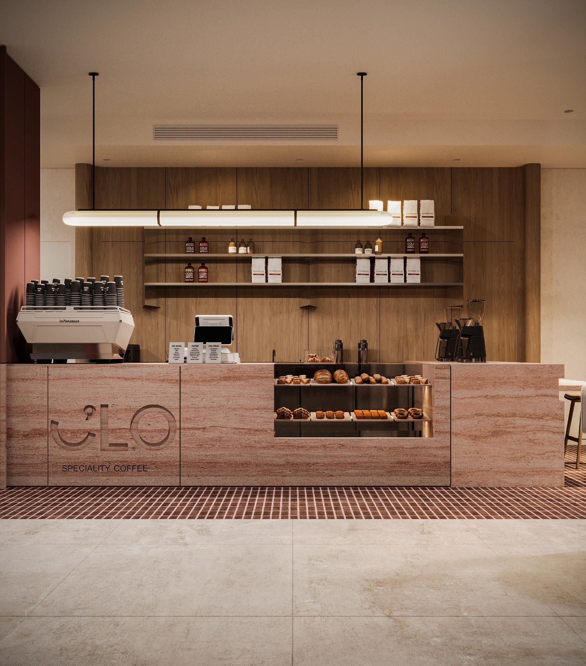 Counter at night