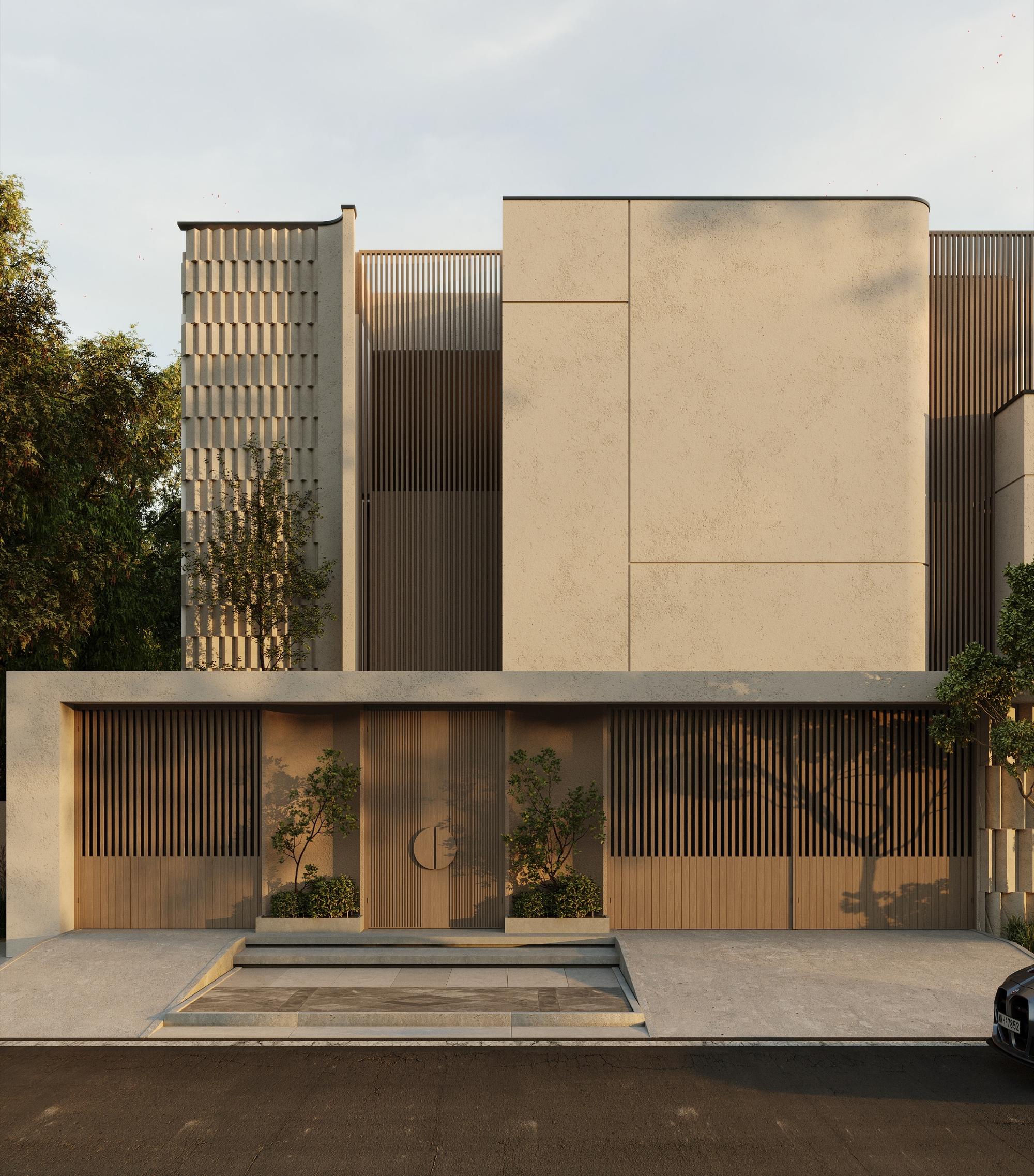 Frontal elevation