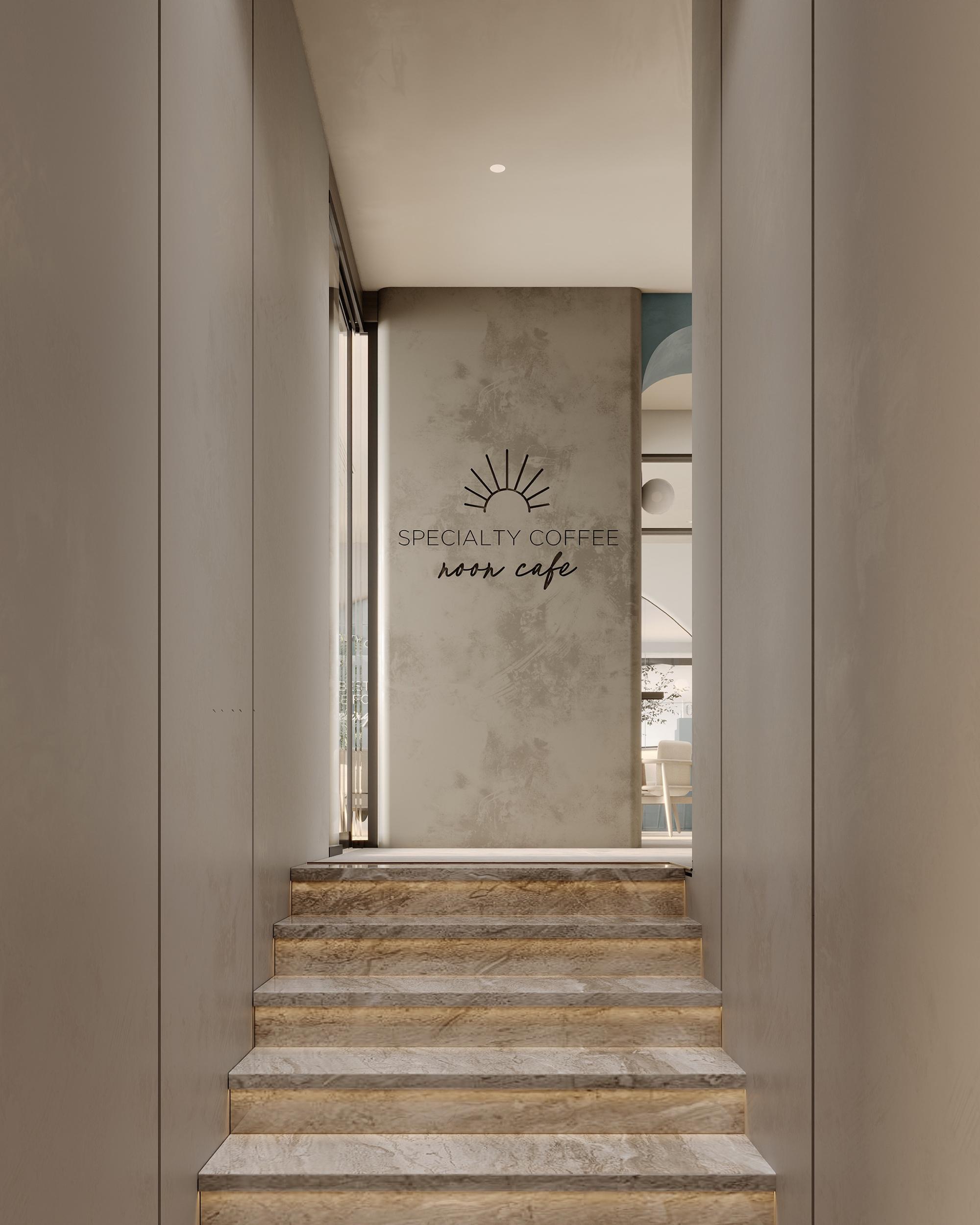 Stair to the cafe