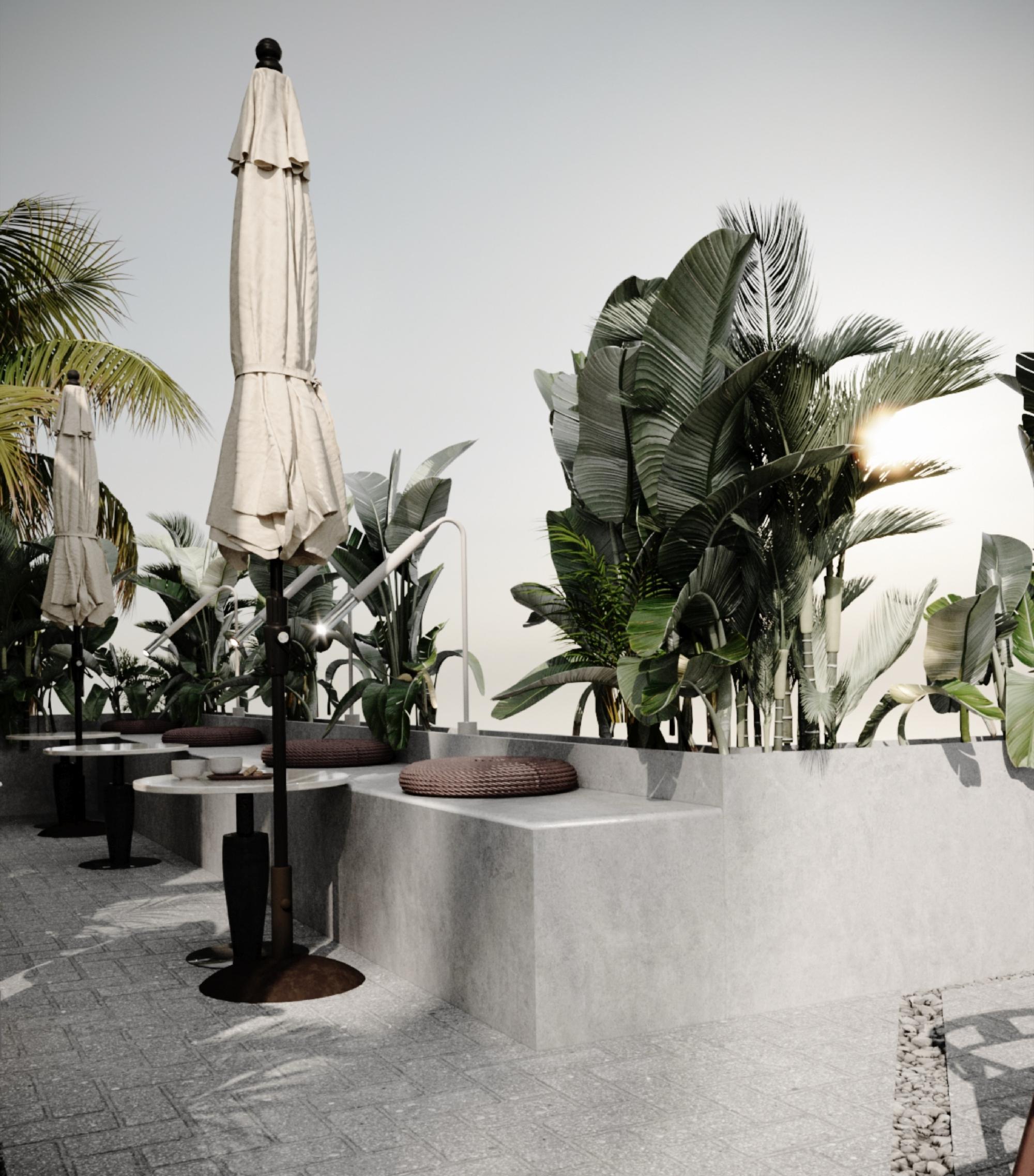 Palm bench