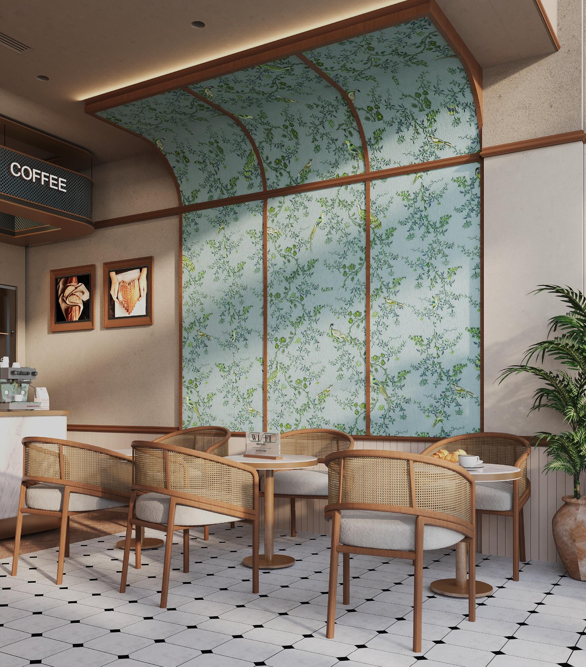 Botanical wall seating
