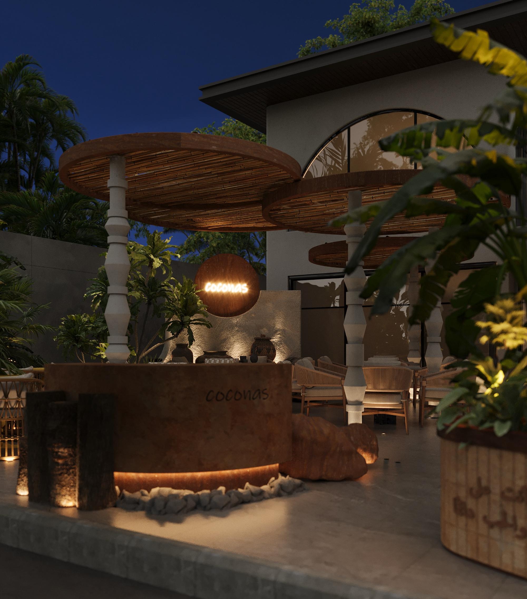 Counter at night