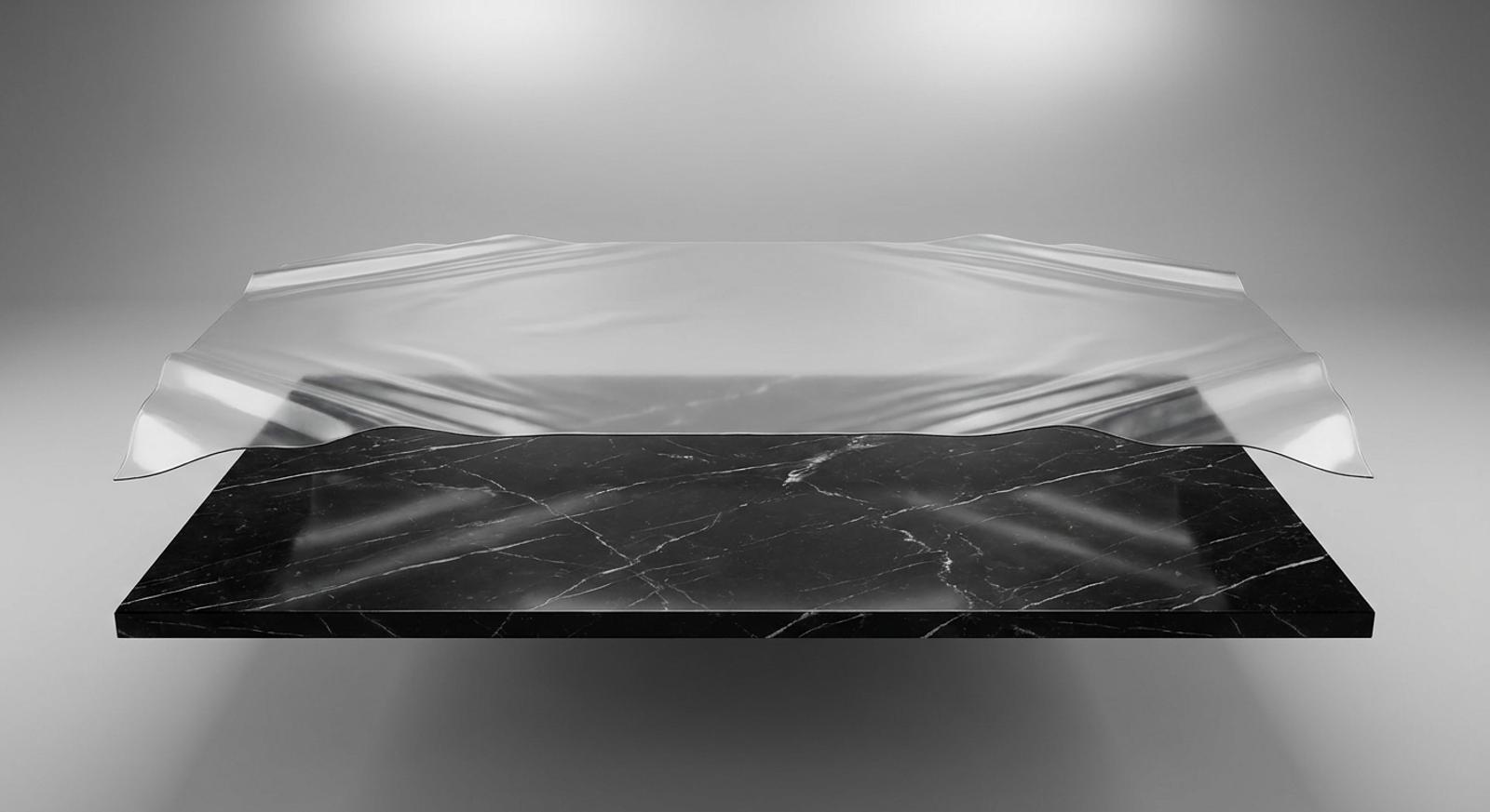 PPF (Vinilo de protección) aplicado sobre mesa de mármol