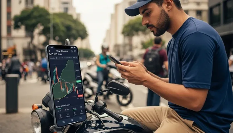 Marcos operando mini-índice usando ordens OCO (One Cancels the Other)