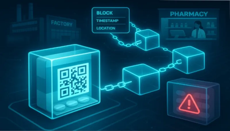 Blockchain garantindo a integridade de um produto, desde a fábrica até o consumidor