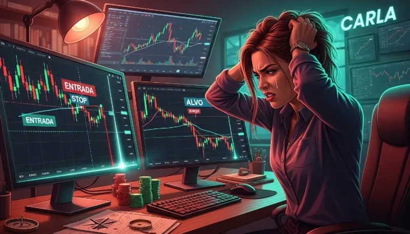 Carla não controlou do drawdown e pedeu feio no swing trade